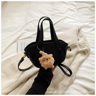小包包 女 斜挎包 精緻迷你外出小拎包適用於此品牌, 黑色+掛件