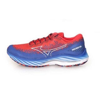 Mizuno 美津濃 WAVE RIDER 27 男鞋 慢跑鞋 運動鞋 藍紅白 J1GC235204