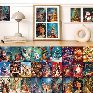 (50장세트)크리스마스 데코사진 엽서 트리 가랜드 벽장식소품 XP6