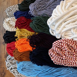 컬러면로프 2-28 국산 18Color 1M단위 마크라메 재료 실 끈 칼라면로프 면줄 색깔줄, 1개, 그레이