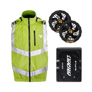 VENTI風神 3M反光背心空調服風扇衣 SA2-RFV 套裝組 腰後開孔