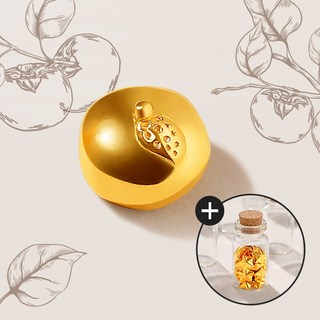 골드팡 24k 순금 콩알풍년감 금테크 오브제 1g+미니유리병 (당일도착) 통통감 땅콩금 쌀알금 미니골드바 주물금 반려금 황금덩어리 행운 금테크 선물추천