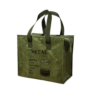 可扣手提袋 時尚環保購物袋 便攜午餐袋, 1個