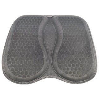 蜂窩凝膠透氣涼感汽車坐墊 40x35x2cm 約500g, 暗夜黑, 1個