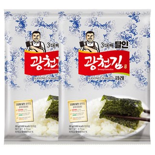 광천김 3대째 달인 파래 전장김, 20g, 20개