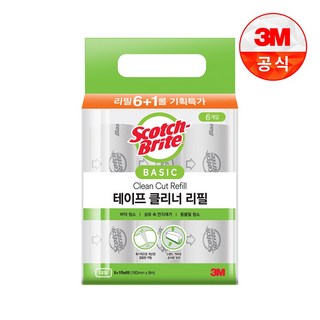 3M 베이직 테이프클리너 대형 리필 7개입, 1개