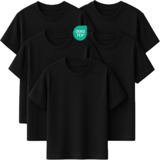 와우코지 5장 면티 30수 무지 라운드 오코텍스 빅사이즈 반팔 티셔츠 남녀공용