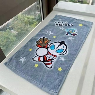 奧特曼純棉嬰兒浴巾包被：速乾吸水、柔軟親膚、兒童紗布浴巾, 灰色奧特曼長毛巾好用z, 1個