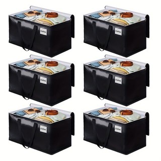 [1+1] 이사 가방 대용량 이사박스 다용도 정리 파우치 이불 의류 수납, 1세트, 블루