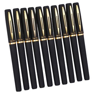 굿굿샵 필기감 좋은 고급 젤펜 0.7mm, 블랙, 10개