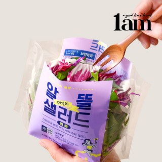 [1am] 알뜰 데일리 세척 야채 샐러드 퍼플, 10개, 100g