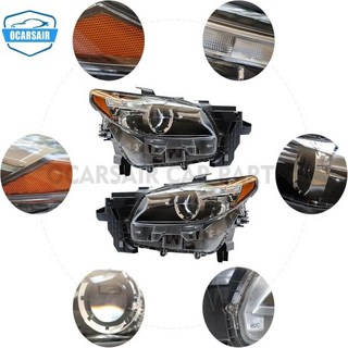 납품전문 할로겐 헤드라이트 어셈블리 LED DRL 교체 포함 2016-2020 마즈다 CX-9 TM52510K0B, 02 right