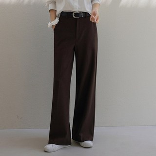 시크폭스 여성용 프리즈 세미 와이드 슬랙스_53SL780