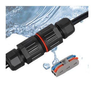 전선 연결 원터치 방수커넥터 전기 배선 단자 2P 3P, 원터치 방수커넥터 2P(WF202), 1개