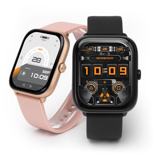 FanGu® 梵固 DA19 OLED經典款智慧手錶：藍芽通話、運動健康監測，智能生活好幫手, 銀藍, 2.1吋, 藍牙