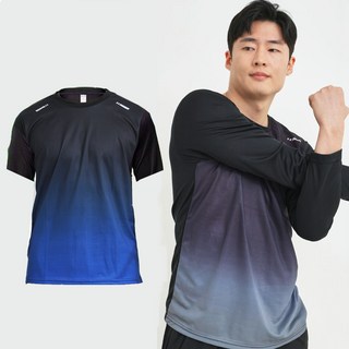 액티브온 남성 쿨티셔츠 여름 냉감 스포츠 기능성 반팔 긴팔 티셔츠 2종 세트