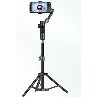 三軸手機穩定器 雲台支架 智能追蹤 輕巧便攜 多角度拍攝 穩定流暢, 1個