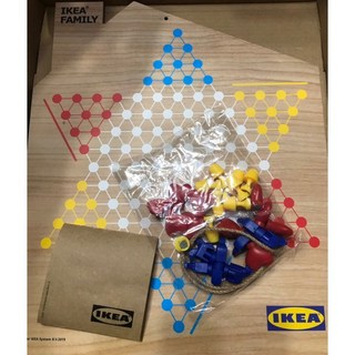 IKEA 歡聚跳棋組 CHECKER PINBOARD 家庭磁鐵跳棋桌遊 (IKEA卡友商品), 多色, 1個