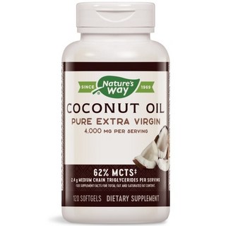 Nature's Way 然萃維 特級初榨椰子油軟膠囊, 120顆, 1罐
