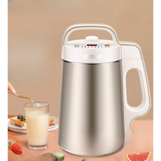 SUPOR 두유 메이커 제조기 이유식 두부 콩 가는 기계, 살구색