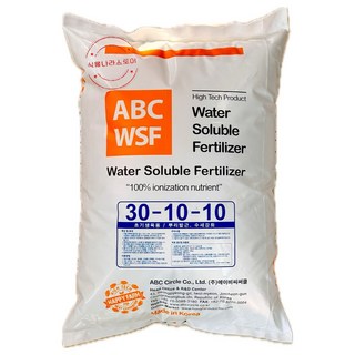 [식물나라스토어] 에이비씨써클WSF 30-10-10비료 20KG ABSWSF 수용성 관주용 비료 생장용 사은품 장갑, 20L, 1개