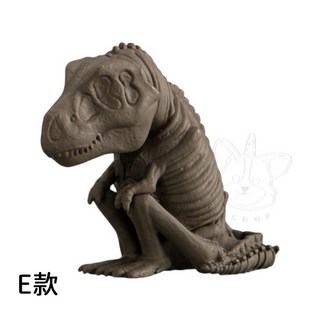 BANDAI 轉蛋 等待中恐龍 苦苦等待 坐坐 恐龍 霸王龍 小全4款, 1個, E款/暴龍化石1D202