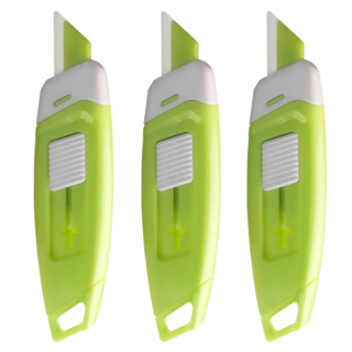 매일다미 자석 안전 택배칼, 3개, 그린