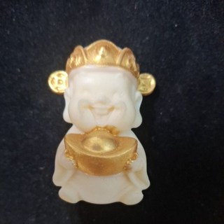 象牙果財神爺擺件 招財納福居家裝飾品