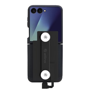 갤럭시 Z플립7 오토바이 자석케이스 배달대행 충전거치대 딱판, 블랙