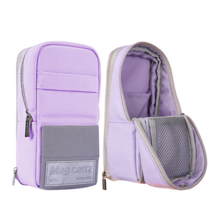대치동필통 고쿠요 캠퍼스 필통 수능필통 대용량필통 학생필통 핸드폰거치, 1개, 라이트퍼플