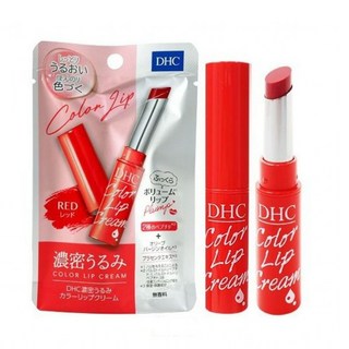 DHC保濕護唇膏1.5g-俏麗粉/自然紅, 1個, 自然紅