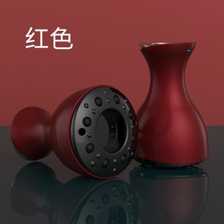 電動刮痧儀器疏通經絡全自動全身通用撥罐經絡刷, 1個, 紅色拔罐器
