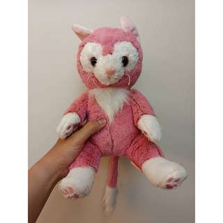粉紅畫家貓 玩偶 約30公分 有吊牌 娃娃機夾物 現況如圖, 1個