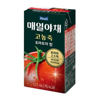 매일유업 매일야채 고농축 토마토의 힘, 125ml, 192개