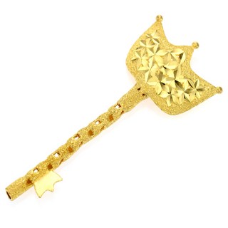 순금 열쇠 행운의열쇠 왕관 모양 황금키 3.75g 24k 99.9% 피주얼리 기념 선물 돌 백일