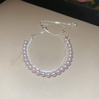 法式復古鋯石芒星珍珠手鍊精緻氣質優雅百搭手環輕奢高級感手飾女