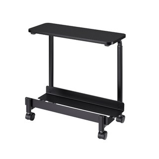 IKEA LANESPELARE 移動式電腦主機架附層板 黑色, 1個