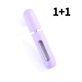 이홈앤고 휴대용 펌핑식 파스텔 향수공병 5ml, 퍼플, 2개