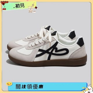 運動鞋女 阿甘鞋 德訓鞋女 休閒鞋女 情侶復古德訓鞋百搭休閒運動鞋韓系時尚小白鞋輕便舒適女鞋