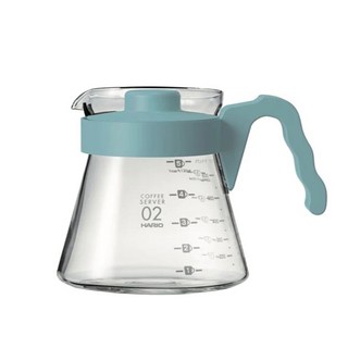 HARIO V60 好握咖啡壺 700ml 耐熱玻璃手沖咖啡壺, 1個, 淺藍色