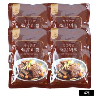 [홈쇼핑] 정성곳간 국내산 소갈비찜, 4개, 500g