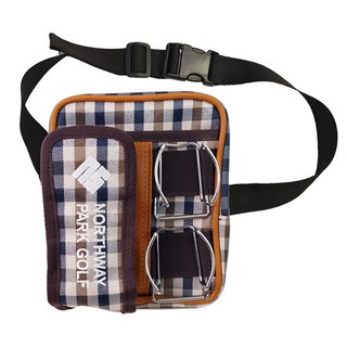 일본 노스웨이 파크골프 전용 허리 파우치 파크골프공 생수통 수납, 1개