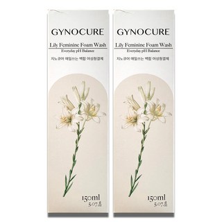 지노큐어 매일쓰는 백합 여성청결제, 2개, 150ml