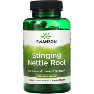 Swanson 쐐기풀 뿌리 추출 500mg Nettle Leaf, 1개, 100정