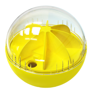 라라윰댕 소리나는 노즈워크 강아지 장난감 공, 1개, 레몬공