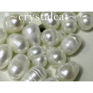 天然淡水珍珠米珠手創材料 不規則圓珠約9-10mm清倉價