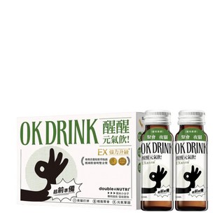 OK DRINK 醒醒元氣飲 8瓶, 1個, 醒醒元氣飲1盒+金超能10包