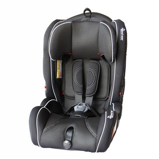 tonybear 2-12歲成長型兒童汽座，加寬透氣，舒適安全，守護寶貝的成長, 黑色, 黑色