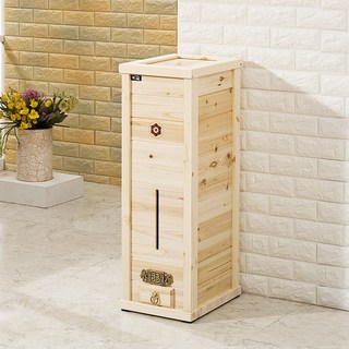 포메리트 원목 쌀통 40kg, 편백나무