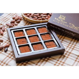 [御巧]含餡生巧克力 75%屏東黑巧克力 特選馬六甲娘惹手工椰糖, 1個